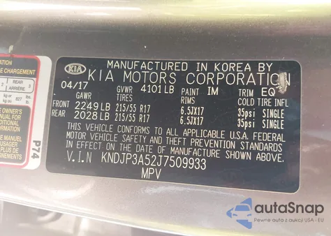 2018 Kia Soul + из США, поврежденный, VIN KNDJP3A52J7509933